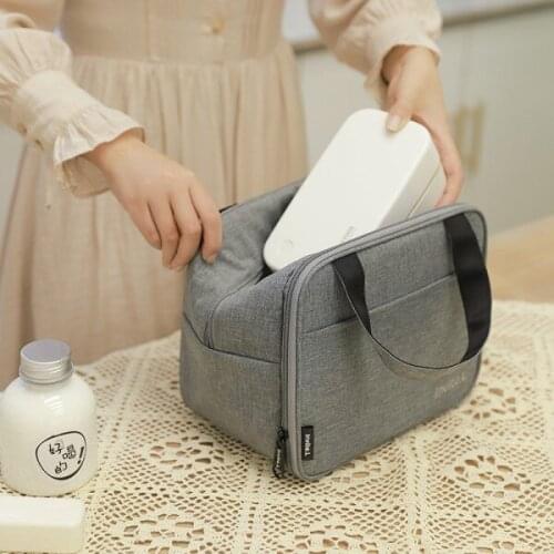 Portable Lunch Bag Office Bring Meal Thermal Handbags Children School Food Cooler Pouch Picnic Fruit Dessert Keep Fresh Pack