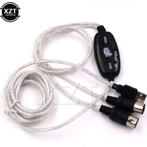 MIDI Cable to USB IN-OUT Converter Professional MIDI Interface Audio Music for Keyboard PC for Electric Piano Drum Adapter
