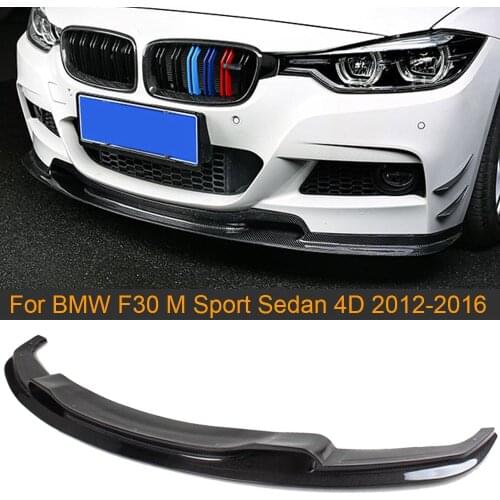 Carbon Fiber Front Bumper Lip Spoiler for BMW 3 Series F30 M Sport Sedan 4D 320i 325i 328i 330i 335i 2012-2016 Front Lip Spoiler