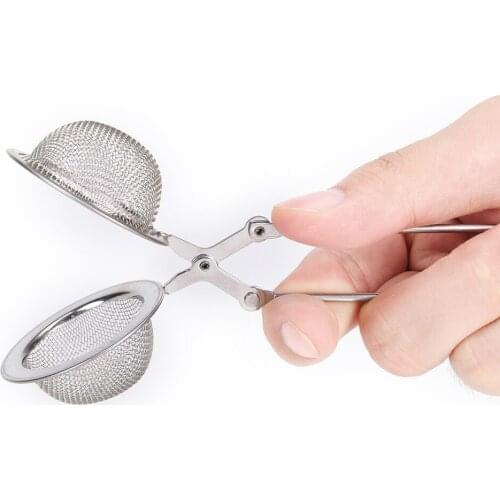 4.5cm/1.77 Diameter Convenient Stainless Steel Handle Tea Mesh Ball Filter Stable Tea Strainer Strong Tea Infuser New arrival
