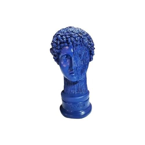 EU HOME DECORATION AROSE DARK BLUE HERMES BÜST HOME OFFICE DECOR