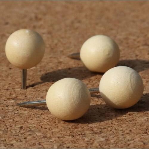 50pcs Crude Wood Tacks Fasteners & Hooks Office Home Painter Draw Fixed Tacks High Quality Poster Fixed Tool Accessories E12014