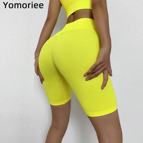 Women Yoga Shorts Gym Sport Workout Running Training Fitness Tights High Waist Butt Lifting Yoga Leggings Stretchy Solid Color