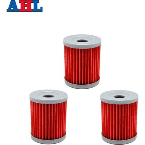 3Pcs Motorcycle Engine Parts Oil Grid Filters For SYM 400I MAX SYM 400 2011 2012 Red Motorbike Filter