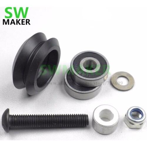 30set Openbuilds Dual Derlin V Wheel Kit for V-Slot rail,OX CNC,V Slot,Dual V wheel