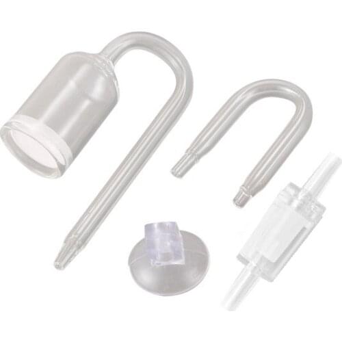 4 in 1 Aquarium Plant System: CO2 Diffuser + Check Valve + U Tube + Suction Cup