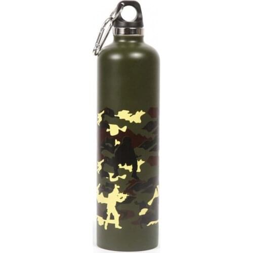 750ML Outdoor Double Layer Thermal Insulation Kettle Camouflage Water Bottle Bicycle Water Bottle бутылка для воды garrafa