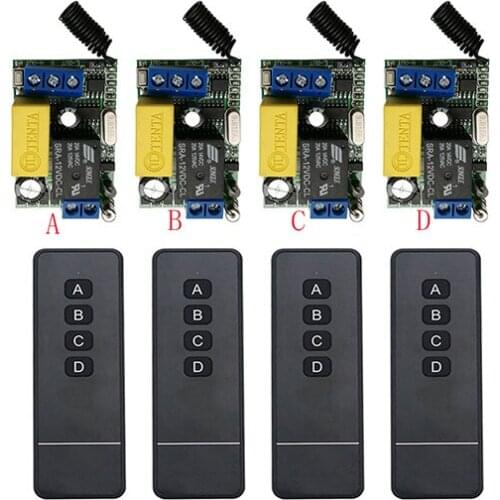 AC220 1CH 10A RF Wireless Remote Control Relay Switch Security System Garage Doors, Electric Doors/window /lamp/shutters