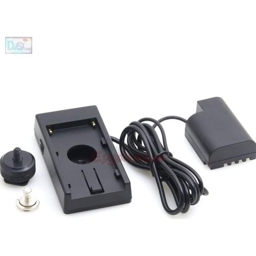 Battery Adapter Mount Plate Power Supply NP-F970 F970 to DMW-DCC12 for Panasonic DMC-GH3 GH4 GH3 GH4K GH5 BLF19 Camera