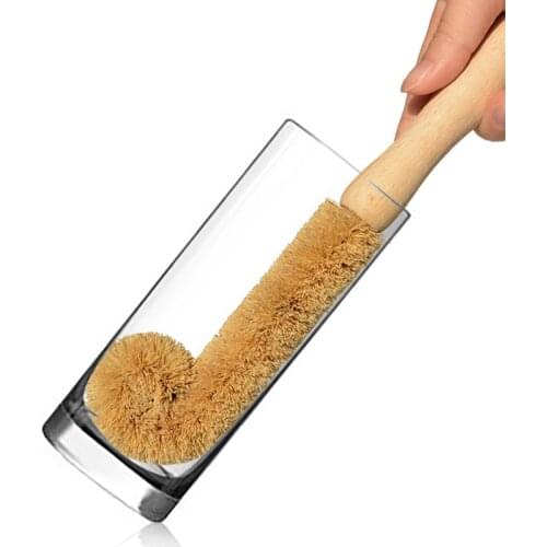 Coir Brush hemp fiber Kitchen Cleaning Brush Natural non-stick skillet brush oil degreasing dish washing cup pot brush