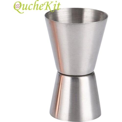 15/30ML 25/50ML Double Tone Jigger Shot Drink Spirit Measuring Cups Stainless Steel Cocktail Shaker Measure Cup Bar Accessories