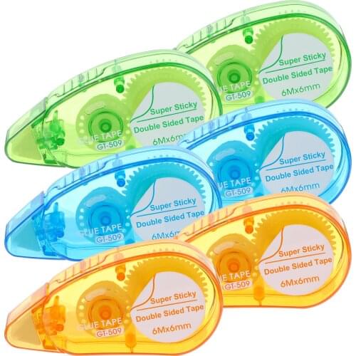DIY Double Sided Adhesive Correction Tape Glue Sealing Letter Office Work Runner Dispenser Scrapbooking Stationery Supplies