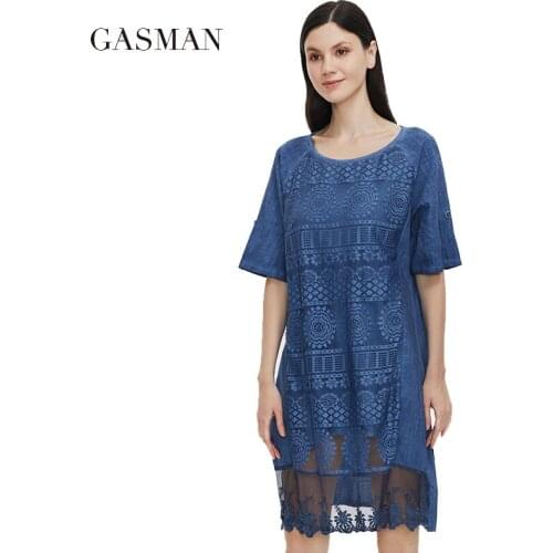 GASMAN Summer Short Sleeve Dresses