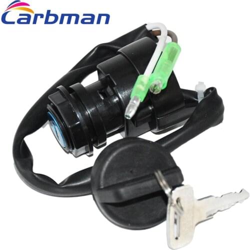 Carbman Ignition Key Switch for Kawasaki ATV KSF250 Mojave 250 1987 1988 1989 1990 1991 1992 ATV Switch