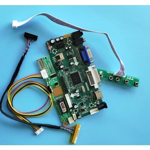 Kit for LP154WX4-TLB5/LP154WX4-TLC1 moitor Controller Board 30pin 1280X800 M.NT68676 Display panel HDMI+DVI+VGA LCD Audio