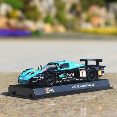 Bburago 1:43 Maserati MC12 Simulation alloy super toy car model For with Steering wheel control front wheel