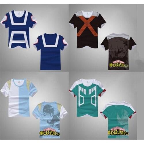 Unisex Casual T shirt Anime 3D Print Boku no Hero Academia My Hero Academia Cartoon T-Shirt Men Tee T Shirt Summer Clothing