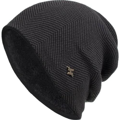 Solid Color Unisex Beanie Hat Men Women Winter Trendy Warm Oversized Chunky Baggy Stretchy Slouchy Skully Hat Casual Outwear Hat
