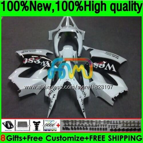 Interceptor For HONDA VFR800 RR 02 03 04 05 06 07 152BS.25 White west VFR 800RR VFR800RR 2002 2003 2004 2005 2006 2007 Fairing