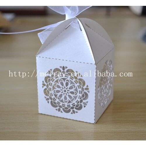 Personalized wedding candy box,laser cut cupcake box,wedding decor favor boxes