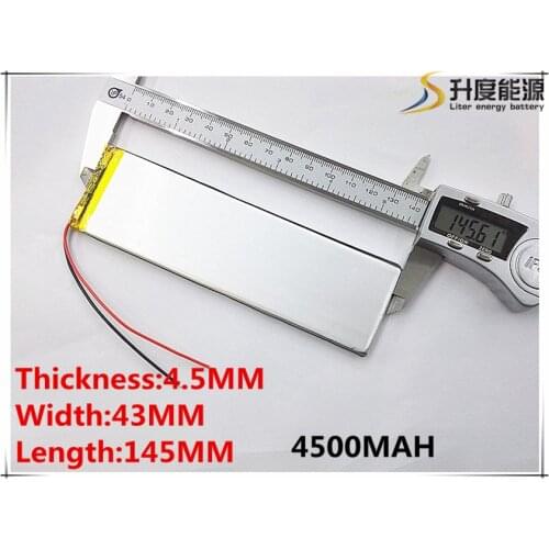 Size 4543145 3.7V 4500mah tablet battery With Protection Board For GPS Tablet PC Digital Products