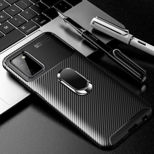 Luxury Phone Holder Case For Samsung Galaxy A03S F52 A22 F62 M62 A82 A72 A52 A32 A12 A42 A02S Soft Silicone Finger Ring Cover