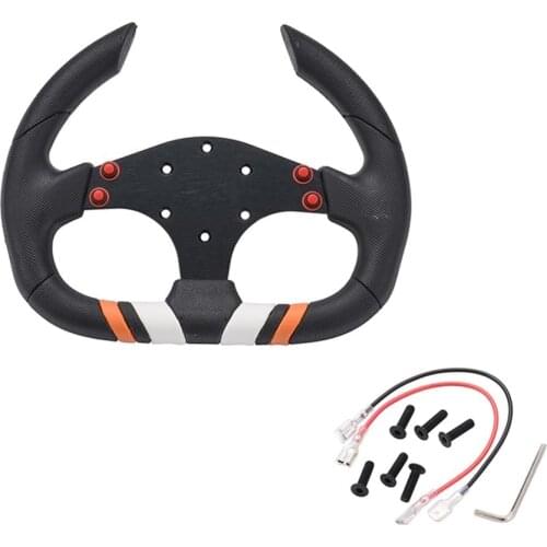 Racing Car Steering Wheel Aluminum Flat Sports Drifting Wheel Styling Interior Accessories Auto Steering Wheel