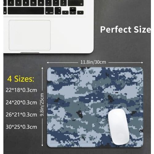 Russian Blue Camo Mouse Pad DIY Print Cushion Camo Camouflage Pattern Military Army Russian Russia Blue Navy