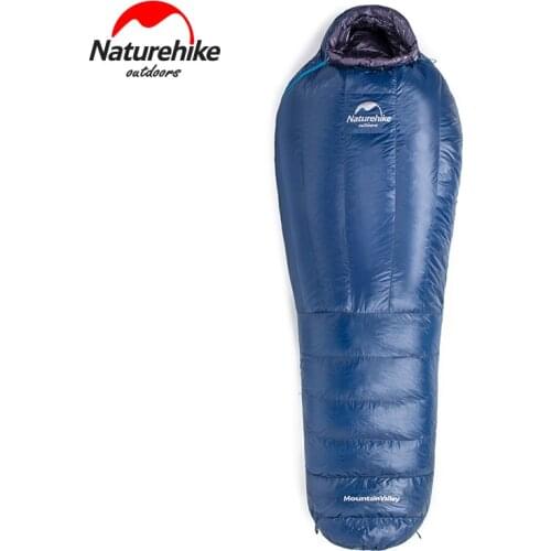 NatureHike 800 Fill Power Down Sleeping Bag with compression sack - Ultra Lightweight Winter Mummy Bag for Backpacking Camping