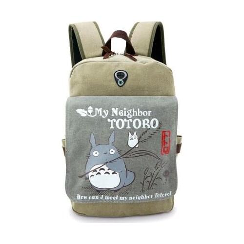 One Piece Tokyo Ghoul Attack On Titan Totoro natsume Canvas Backpack Day pack School Book Bag Boys Girls