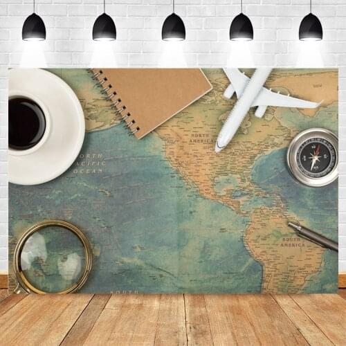 Yeele Vintage Compass Pirate Navigation Baby 1st Birthday Photography Backdrops Custom Vinyl Photographic Background Photophone