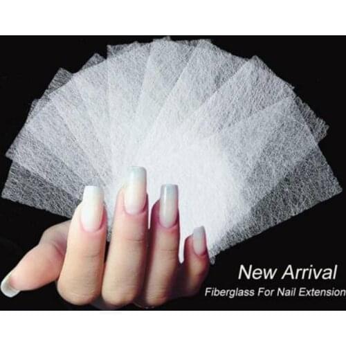 Nail Care Glass Fiber Silk Nail Packaging Sticker for Gel Extension Nail Tools