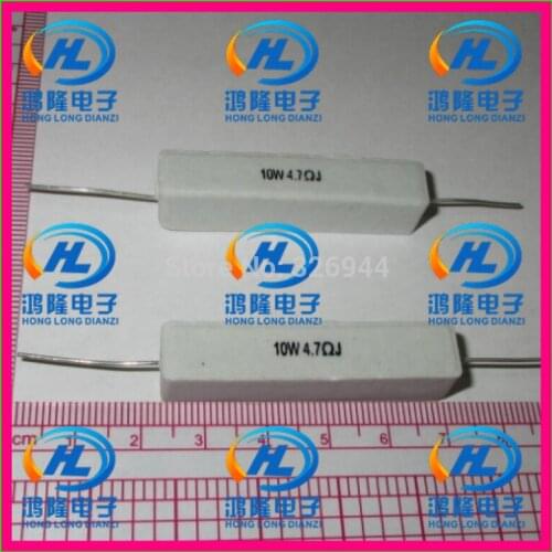 10pcs/lot) 10W 4.7 ohm +/-5% / 10W 4.7 ohm 5% / 10W 4.7RJ