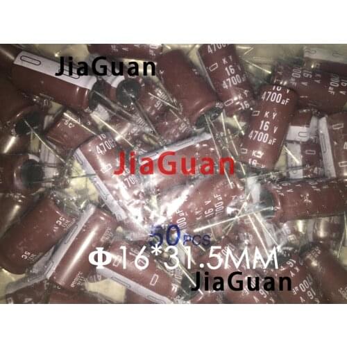 10pcs NEW CHEMI-CON NIPPON KY 16V4700UF 16x31.5MM electrolytic Capacitor 4700UF 16V NCC ky 16v4700uf Low ESR High-quality