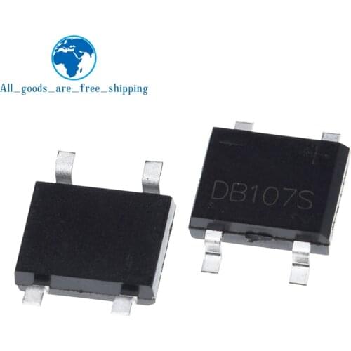 10PCS SMD DB107 DB107S 1A 1000V Single Phases Diode Rectifier Bridge