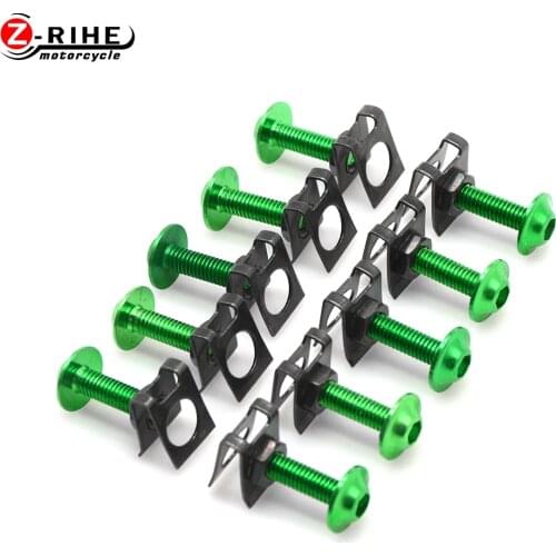 10 Pieces Universal Motorcycle Fairing Bolts Kits Screws Nuts For BMW G650 F650 F800 R 1150 1200 GS G650GS F 650 800 GS G 650 GS