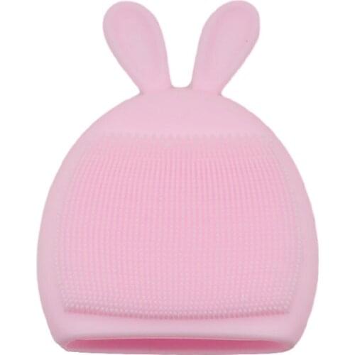 2pcs Facial Cleansing Brush Silicone Washing Massage Soft Deep Cleaning Brush Pad Baby Face Brush Exfoliating Blackhead Tool