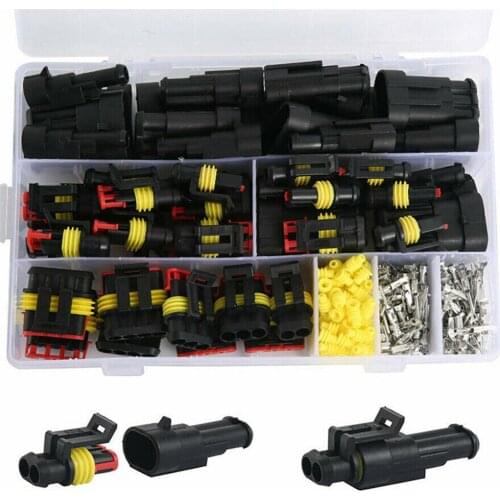 708Pcs 12V Waterproof Car Electrical Wire Connectors Terminals Assortment Kit Male and Female Terminal Connectors CSV