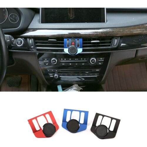 Aluminum alloy Car Air Vent Mobile Phone Holder Avigation Bracket Trim For BMW X5 F15 X6 F16 2014-2020 Auto Accessories