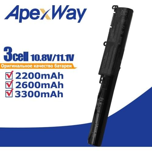 Apexway 3 Cells Laptop Battery A31N1601 for Asus F541UA X541SA X541SC X541U X541UA X541UV R541UA R541UJ R541UV