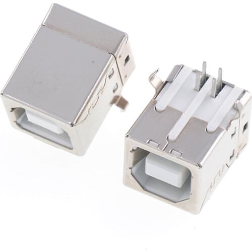 Free shipping 500PCS/LOT USB printer BF90 degrees B female USB data interface type D mouth USB socket