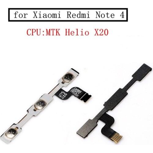 For Xiaomi Redmi Note 4 MTK Power Volume Side Key Button Flex Cable ON OFF Switch Flex Cable Replacement Repair Parts Test QC