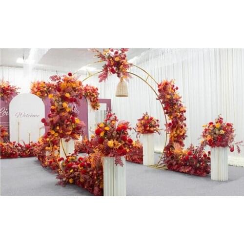 1-7pcs wedding flowers balloon metal arch decoration column base support paper base large stage iron frame