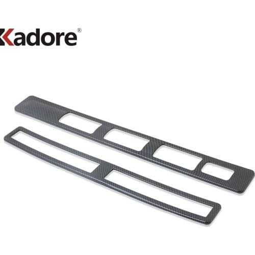 For Toyota Rush 2018 2019 2020 Auto Accessories Styling Carbon Fiber Car Rear Air Condition Vent Outlet Decoration Cover Trim