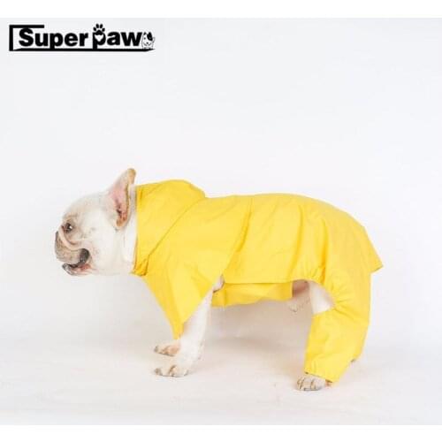 French Bulldog Fashion Raincoat For Small Medium Dogs Rain Coat Pet Dog Clothes Waterproof Pug Schnauzer Corgi Jacket JXC05