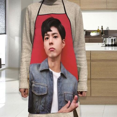 Park Bo Gum Apron Grill Kitchen Chef Apron Professional for BBQ, Baking, Cooking for Men Women 68X95cm
