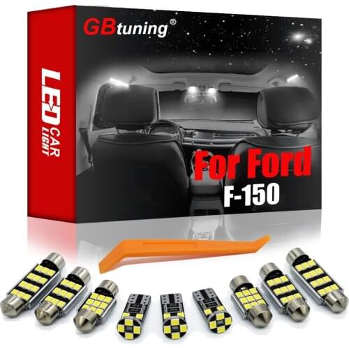 GBtuning Canbus LED Interior Light Kit For Ford F-150 F150 F 150 1992-2019 2020 Car Dome Auto Ceiling Reading Room Map Lamp