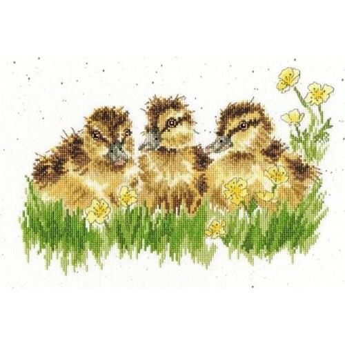 Customzied Needlepoint Buttercup Machine Embroidery Cross Stitch Patterns with 100% Cotton Floss & Free Shipping for Wall Decor