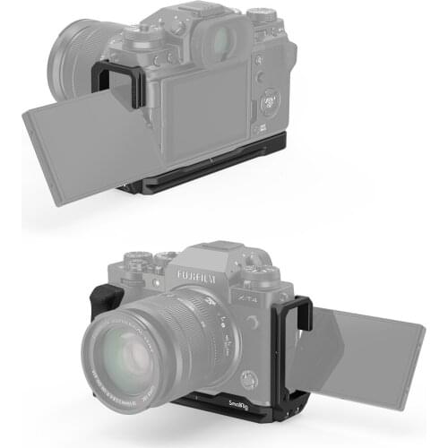 SmallRig X-T4 L Shaped Bracket Plate For FUJIFILM X-T4 Arca-Swiss Standard L Plate Camera Mounting Plate With Side Grip