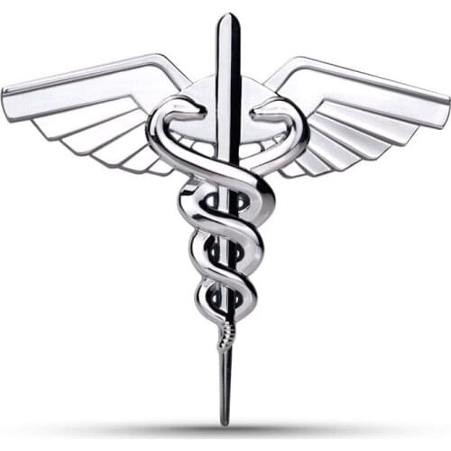 Metal Styling Emblem Badge Star of Life Car Stickers Side Fender Auto Accessories Rear Trunk Head Car Body Decoration Motorcycle